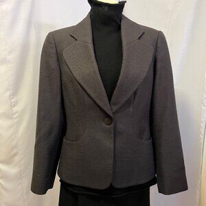 Grey Armani Double Breasted Suit Jacket